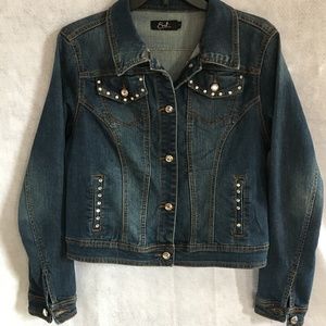 Earl Jeans Dark Wash Denim Jacket